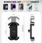 Preview: ROCKBROS | Handyhalterung Fahrrad Handyhalter Motorrad 360° Drehbar für 4,7-7,0 Zoll